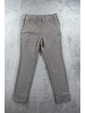 J. Jill Bi-Stretch Houndstooth Plaid Ankle Pants Womens Size 4